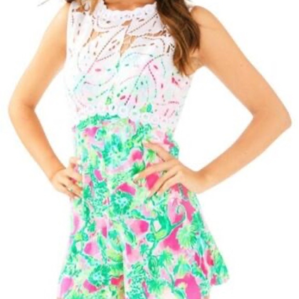 ❌SOLD❌Lilly Pulitzer Sadie Romper 6 - Picture 5 of 7